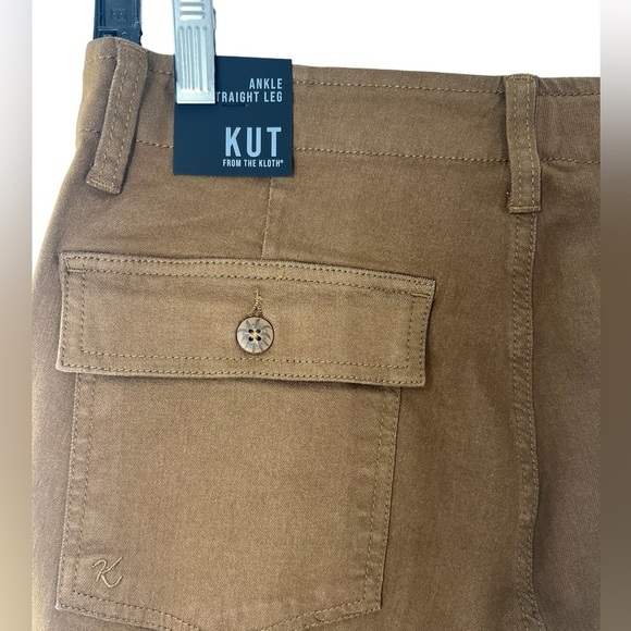 NWT Kut from the Kloth Miller High Waist Wide Leg Cargo Jeans 10 - Picture 7 of 10